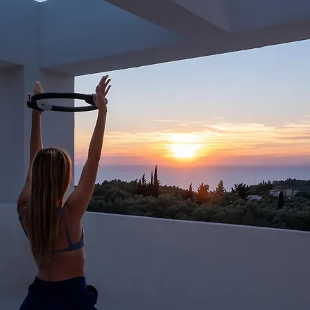 فيلة Capo Lefkada 97 - Sea View - Two Private Pools Tsoukaládhes